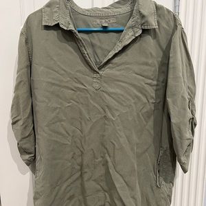 Francesca’s shirt. Size large. Color olive